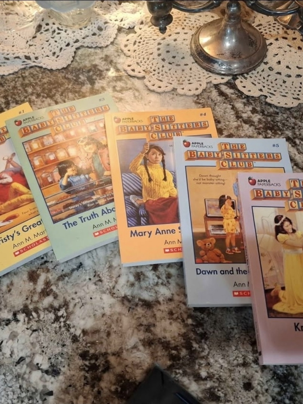 Vintage 90s The Baby-Sitters Club Paperback Book Lot – Books #1, #3, #4, #5 & #6